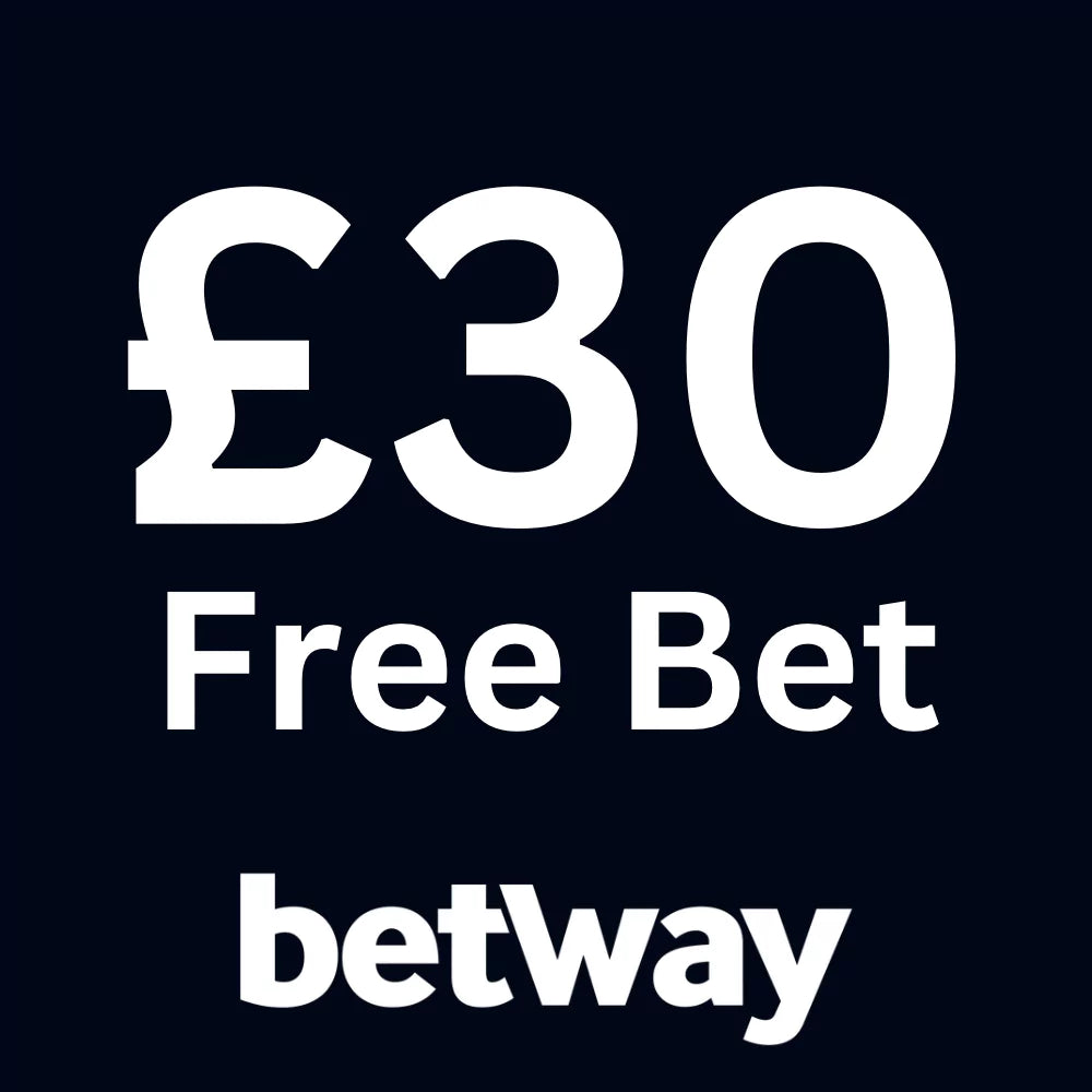 Graphic showing £30 free bet offer from Betway