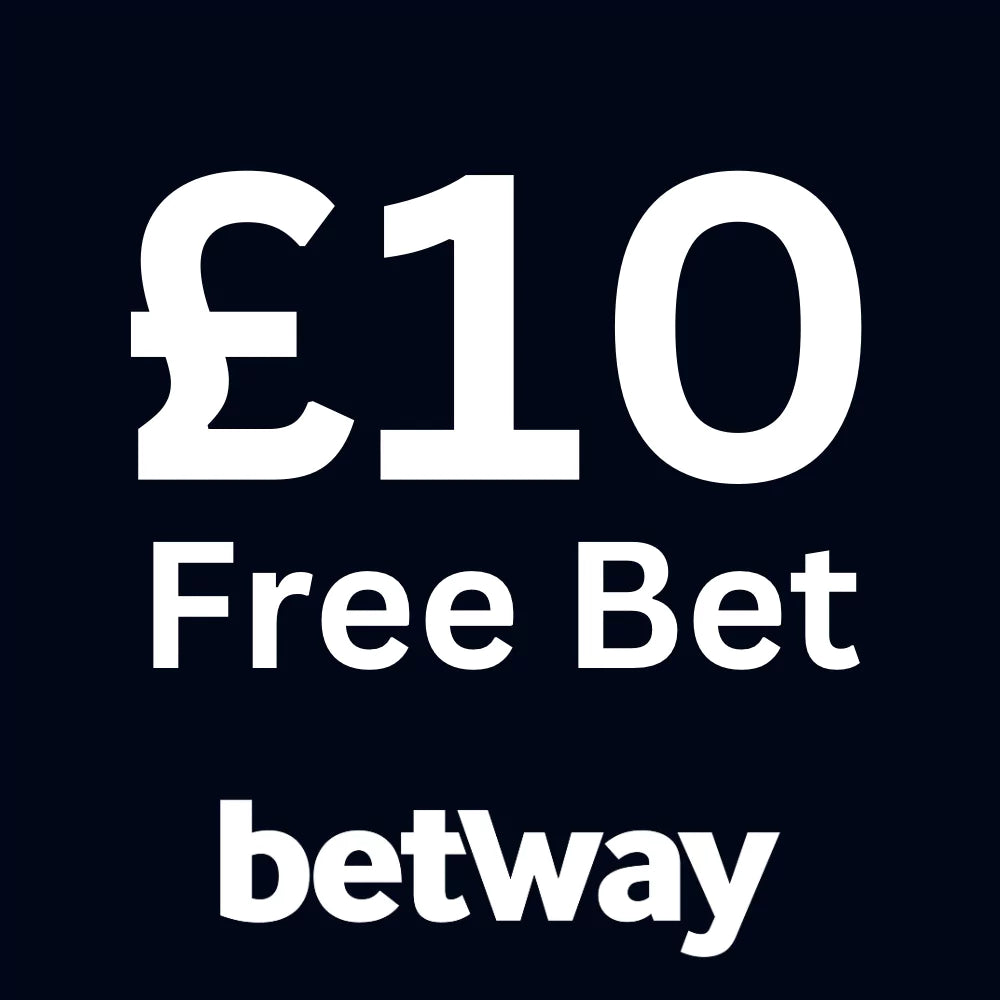 Graphic showing £10 free bet offer from Betway