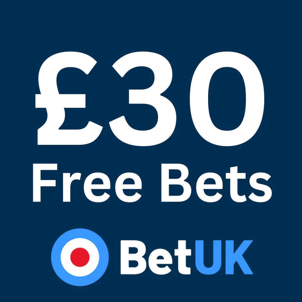 Graphic showing £30 free bet offer from BetUK